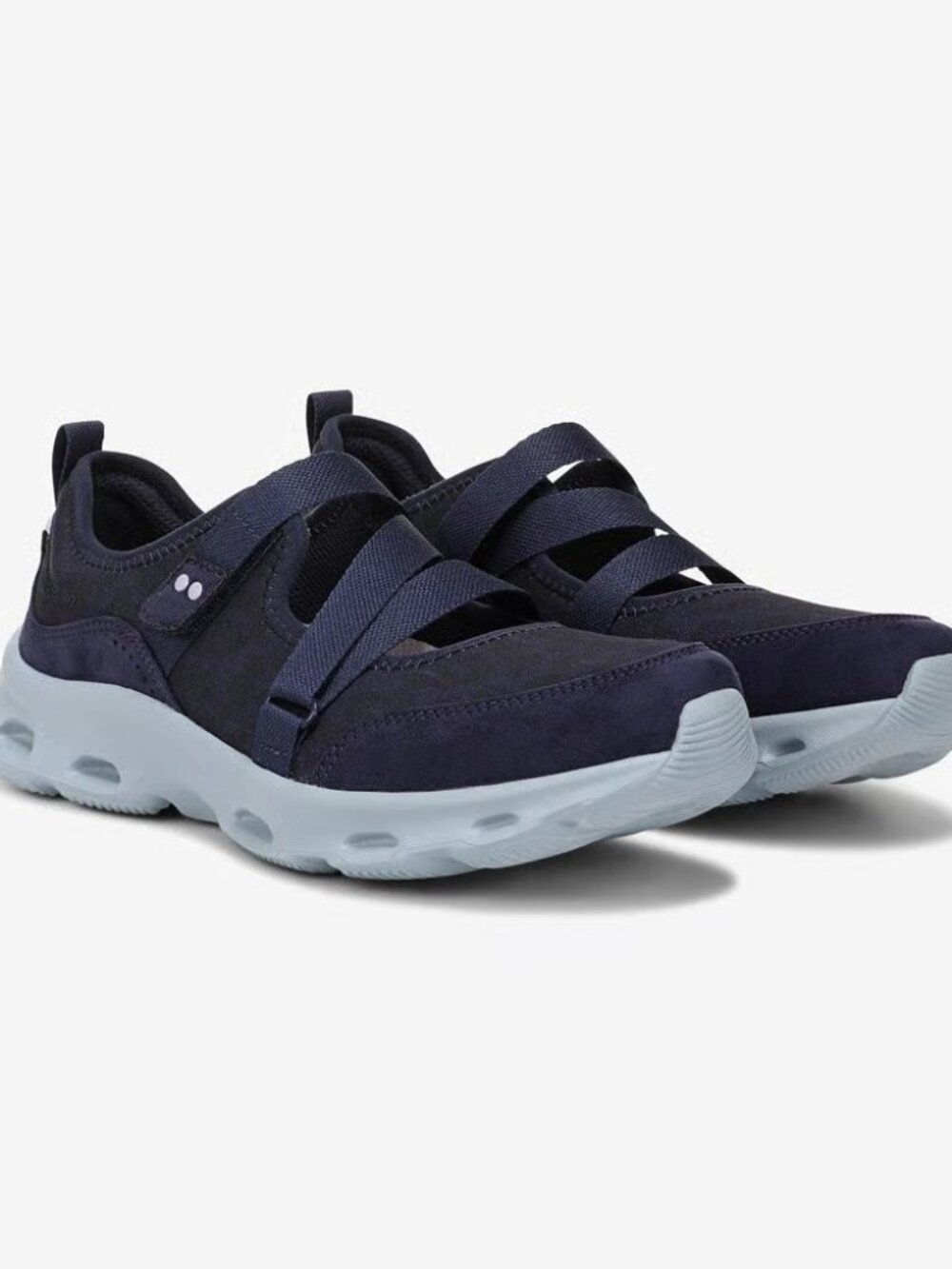 Ryka 5M Activfoam Women's Mary Jane Walking Sneaker Academy Blue Leopard 60% off